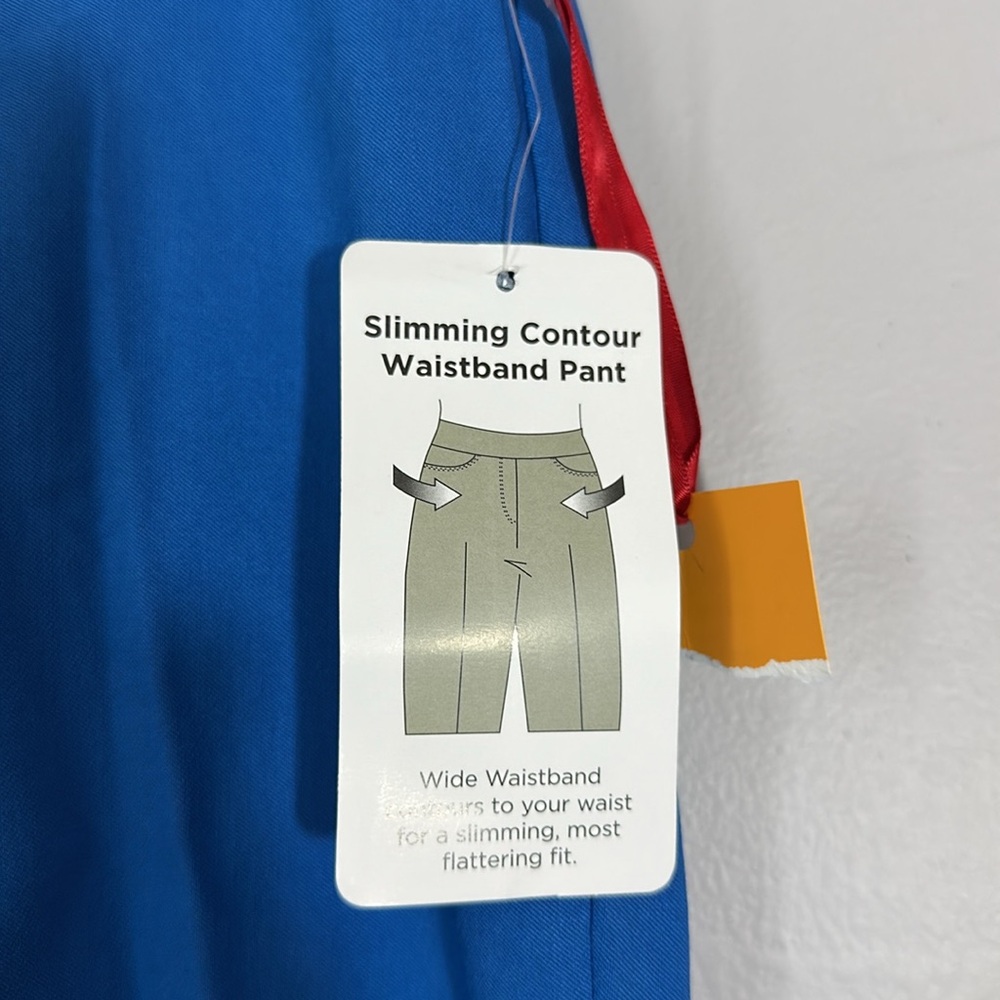Ruby Rd. Blue Women's slimming contour waistband Shorts size 8 NWT - Picture 2 of 4